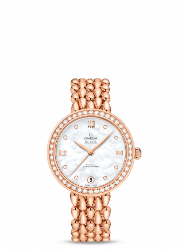 Watch Winder for watch Omega De Ville De Ville Prestige Dewdrop Co-Axial 32.7 Red Gold / MOP / Diamond / Bracelet