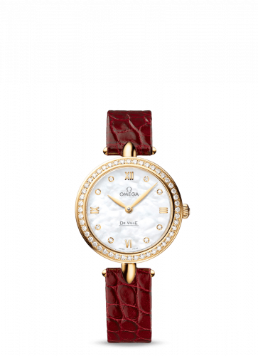 Watch Winder for watch Omega De Ville De Ville Prestige Dewdrop Quartz 27.4 Yellow Gold / MOP / Diamond