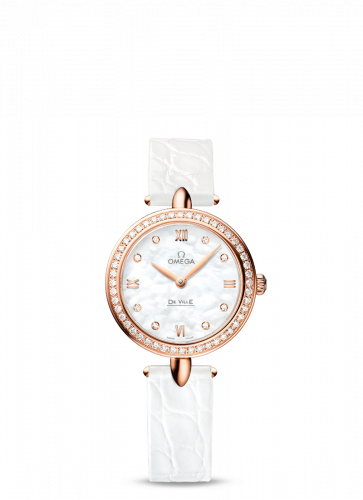 Watch Winder for watch Omega De Ville De Ville Prestige Dewdrop Quartz 27.4 Red Gold / Diamond