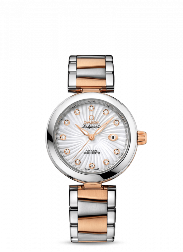 Watch Winder for watch Omega LadyMatic LadyMatic Co-Axial 34 Stainless Steel / Red Gold / MOP / Bracelet