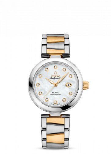 Watch Winder for watch Omega LadyMatic LadyMatic Co-Axial 34 Stainless Steel / Yellow Gold / MOP / Bracelet