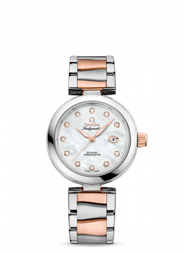 Watch Winder for watch Omega LadyMatic LadyMatic Co-Axial 34 Stainless Steel / Sedna Gold / MOP / Bracelet