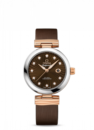 Watch Winder for watch Omega LadyMatic LadyMatic Co-Axial 34 Stainless Steel / Red Gold / Brown