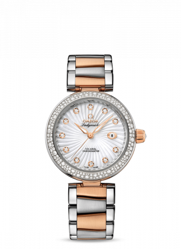 Watch Winder for watch Omega LadyMatic LadyMatic Co-Axial 34 Stainless Steel / Red Gold / Diamond / MOP / Bracelet