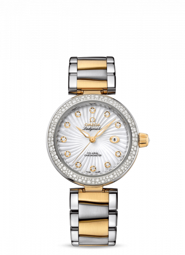 Watch Winder for watch Omega LadyMatic LadyMatic Co-Axial 34 Stainless Steel / Yellow Gold / Diamond / MOP / Bracelet