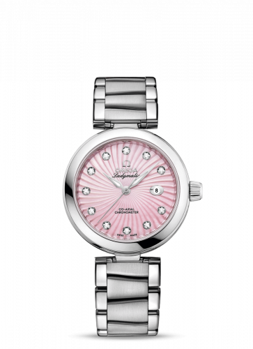 Watch Winder for watch Omega LadyMatic LadyMatic Co-Axial 34 Stainless Steel / Pink MOP / Bracelet