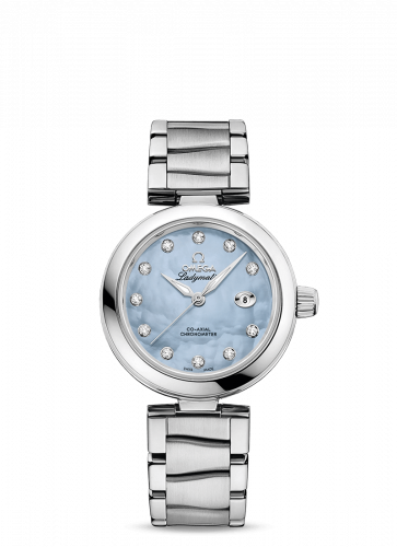 Watch Winder for watch Omega LadyMatic LadyMatic Co-Axial 34 Stainless Steel / Blue MOP / Bracelet