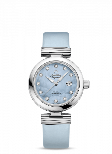 Watch Winder for watch Omega LadyMatic LadyMatic Co-Axial 34 Stainless Steel / Blue MOP