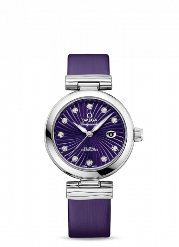 Watch Winder for watch Omega LadyMatic LadyMatic Co-Axial 34 Stainless Steel / Purple