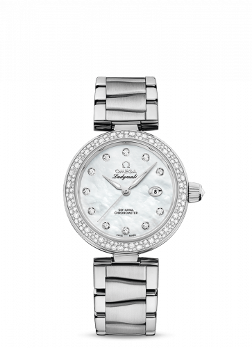 Watch Winder for watch Omega LadyMatic LadyMatic Co-Axial 34 Stainless Steel / Diamond / MOP / Bracelet