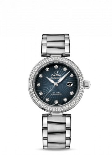 Watch Winder for watch Omega LadyMatic LadyMatic Co-Axial 34 Stainless Steel / Diamond / Grey / Bracelet