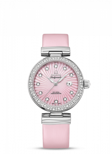 Watch Winder for watch Omega LadyMatic LadyMatic Co-Axial 34 Stainless Steel / Diamond / Pink MOP