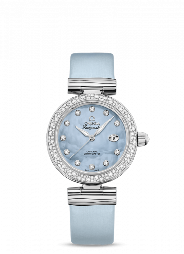 Watch Winder for watch Omega LadyMatic LadyMatic Co-Axial 34 Stainless Steel / Diamond / Blue MOP