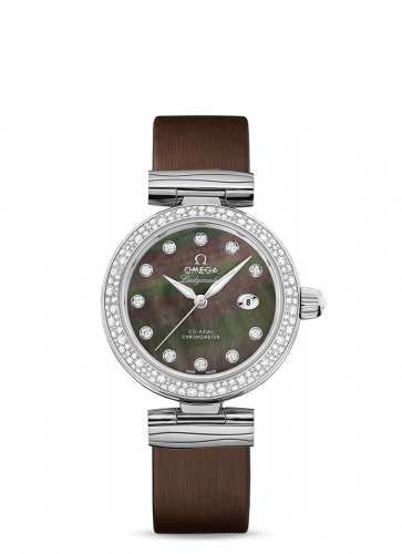 Watch Winder for watch Omega LadyMatic LadyMatic Co-Axial 34 Stainless Steel / Diamond / Grey MOP