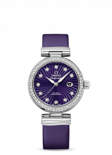 Watch Winder for watch Omega LadyMatic LadyMatic Co-Axial 34 Stainless Steel / Diamond / Purple