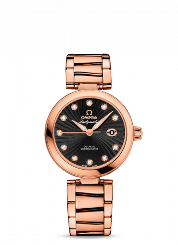 Watch Winder for watch Omega LadyMatic LadyMatic Co-Axial 34 Red Gold / Black / Bracelet