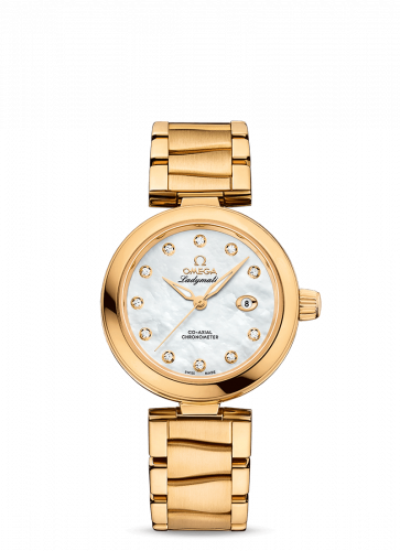 Watch Winder for watch Omega LadyMatic LadyMatic Co-Axial 34 Yellow Gold / MOP / Bracelet