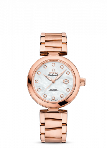 Watch Winder for watch Omega LadyMatic LadyMatic Co-Axial 34 Sedna Gold / MOP / Bracelet