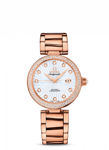 Watch Winder for watch Omega LadyMatic LadyMatic Co-Axial 34 Red Gold / Diamond / MOP / Bracelet