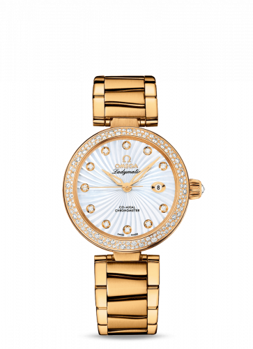 Watch Winder for watch Omega LadyMatic LadyMatic Co-Axial 34 Yellow Gold / Diamond / MOP / Bracelet