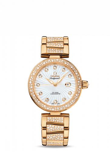 Watch Winder for watch Omega LadyMatic LadyMatic Co-Axial 34 Yellow Gold / Diamond / MOP / Diamond Bracelet