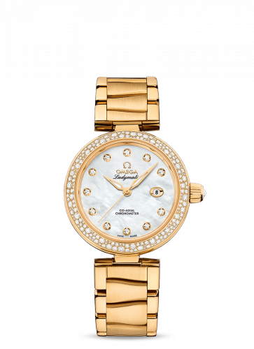 Watch Winder for watch Omega LadyMatic LadyMatic Co-Axial 34 Yellow Gold / Diamond / MOP / Bracelet