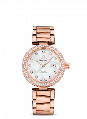 Watch Winder for watch Omega LadyMatic LadyMatic Co-Axial 34 Sedna Gold / Diamond / MOP / Bracelet