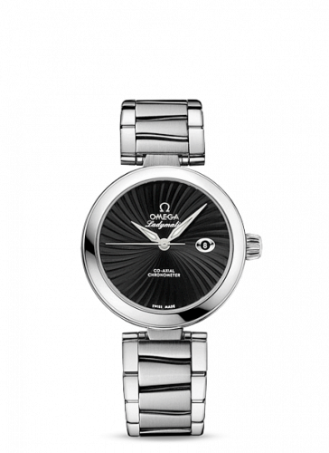 Watch Winder for watch Omega LadyMatic LadyMatic Co-Axial 34 Stainless Steel / Black / Bracelet