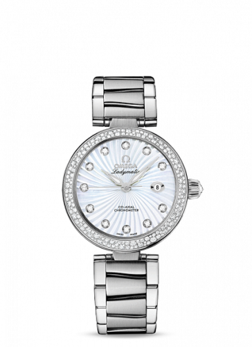 Watch Winder for watch Omega LadyMatic LadyMatic Co-Axial 34 Stainless Steel / Diamond / MOP / Bracelet