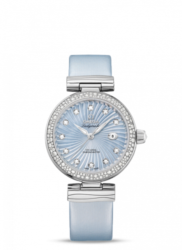 Watch Winder for watch Omega LadyMatic LadyMatic Co-Axial 34 Stainless Steel / Diamond / Blue MOP