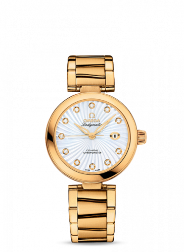 Watch Winder for watch Omega LadyMatic Ladymatic Co-Axial 34 Yellow Gold / MOP / Bracelet