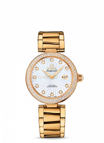 Watch Winder for watch Omega LadyMatic LadyMatic Co-Axial 34 Yellow Gold / Diamond / MOP / Bracelet