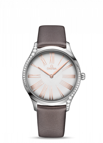 Watch Winder for watch Omega Trésor De Ville Trésor 39 Stainless Steel / Silver Roman / Fabric