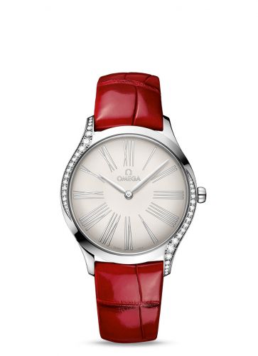 Watch Winder for watch Omega Trésor De Ville Trésor 36 Stainless Steel / Silver - Roman / Alligator