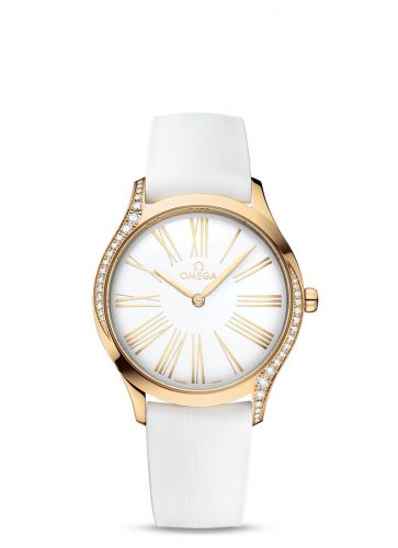 Watch Winder for watch Omega Trésor De Ville Trésor 36 Moonshine Gold / White - Roman / Rubber