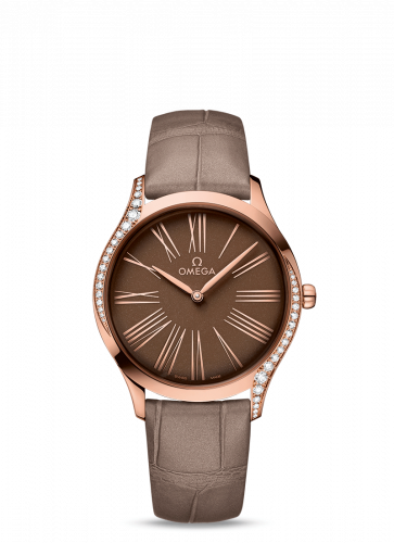 Watch Winder for watch Omega Trésor De Ville Trésor 36 Sedna Gold / Brown Roman / Fabric