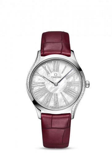 Watch Winder for watch Omega Trésor De Ville Trésor 36 Canopus Gold / MOP Roman / Alligator