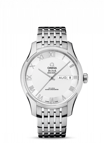 Watch Winder for watch Omega De Ville De Ville Hour Vision Master Chronometer Annual Calendar Stainless Steel / Silver / Bracelet