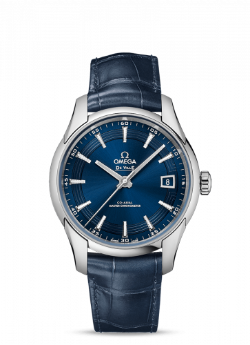 Watch Winder for watch Omega De Ville De Ville Hour Vision Master Chronometer Stainless Steel / Blue