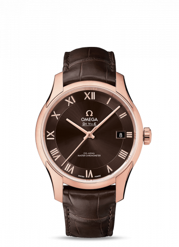 Watch Winder for watch Omega De Ville De Ville Hour Vision Master Chronometer Sedna Gold / Brown