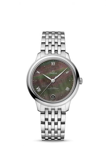 Watch Winder for watch Omega De Ville De Ville Master Chronometer 34 Stainless Steel / Brown MOP / Bracelet