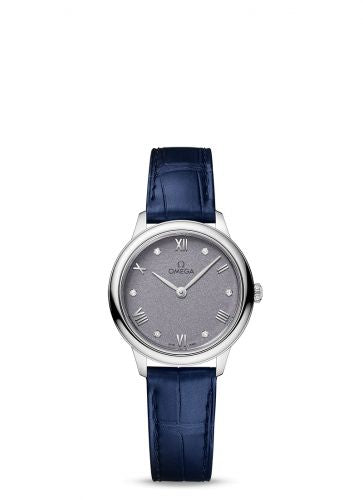 Watch Winder for watch Omega De Ville De Ville Quartz 27.5 Stainless Steel / Lavender - Diamond