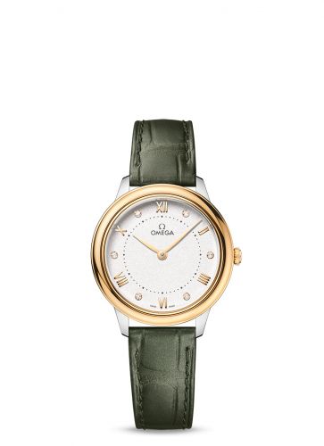 Watch Winder for watch Omega De Ville De Ville Quartz 30 Stainless Steel - Yellow Gold / White - Diamond