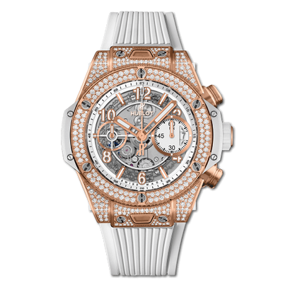 Remontoir à montres pour montre Hublot Big Bang Big Bang Unico 42 King Or / Pavé / Blanc