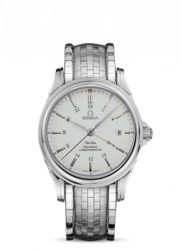 Watch Winder for watch Omega De Ville De Ville Co-Axial 38.7 GMT Stainless Steel / Silver / Bracelet