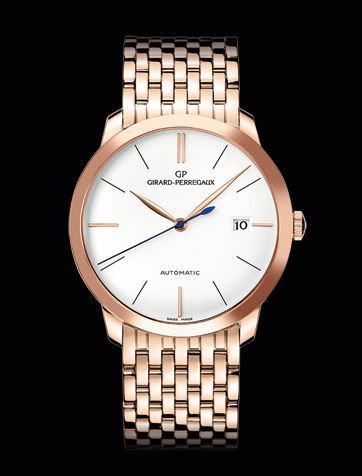 Remontoir à montres pour montre Girard-Perregaux 1966 1966 38 Rose Or / Argent / Bracelet