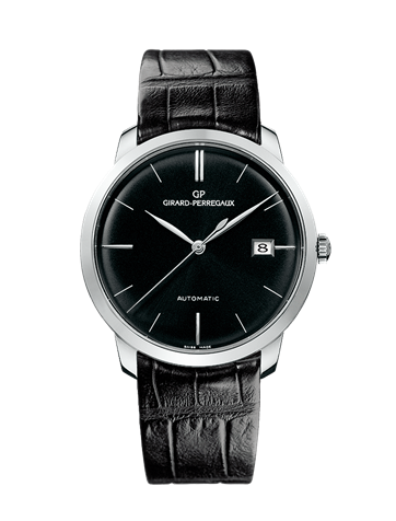 Remontoir à montres pour montre Girard-Perregaux 1966 1966 38 Or Blanc / Noire / Alligator