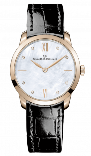 Remontoir à montres pour montre Girard-Perregaux 1966 1966 30mm Rose Or / MOP / Alligator