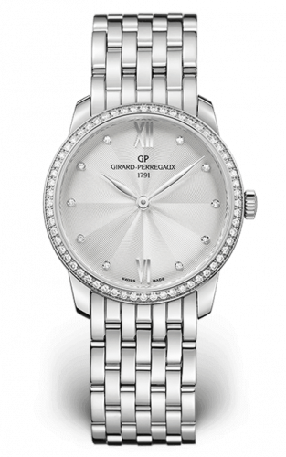 Remontoir à montres pour montre Girard-Perregaux 1966 1966 30mm Stainless Steel / Diamond / Argent / Bracelet