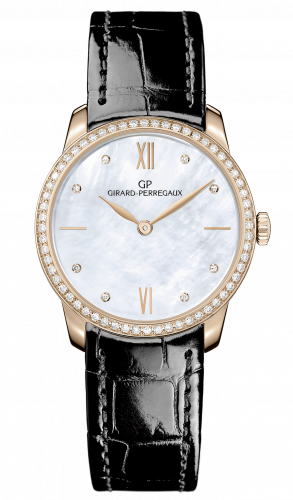 Remontoir à montres pour montre Girard-Perregaux 1966 1966 30mm Rose Or / Diamond / MOP / Alligator